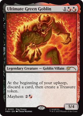 Ultimate Green Goblin card from Play Promos