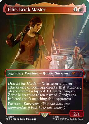 Ellie, Brick Master (Rainbow Foil) card from Secret Lair Drop Series