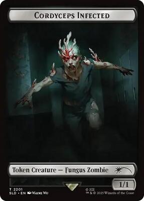 Cordyceps Infected Token (2201) card from Secret Lair Drop Series