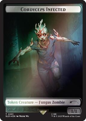 Cordyceps Infected Token (2201) (Rainbow Foil) card from Secret Lair Drop Series
