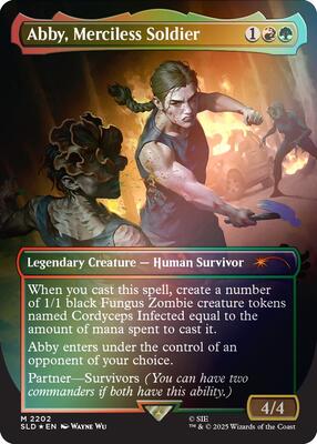 Abby, Merciless Soldier (Rainbow Foil) card from Secret Lair Drop Series