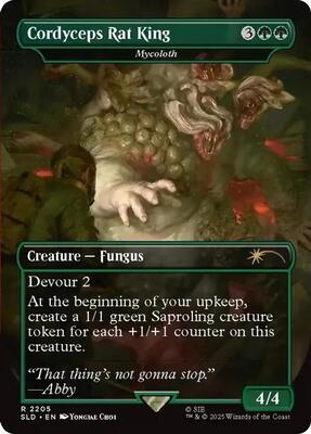 Cordyceps Rat King - Mycoloth card from Secret Lair Drop Series