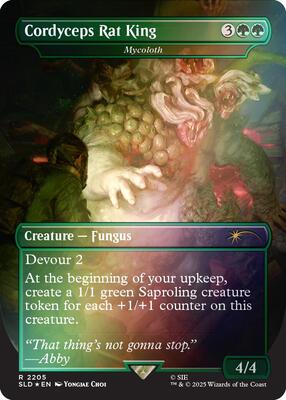 Cordyceps Rat King - Mycoloth (Rainbow Foil) card from Secret Lair Drop Series