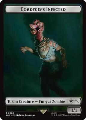 Cordyceps Infected Token (2206) card from Secret Lair Drop Series