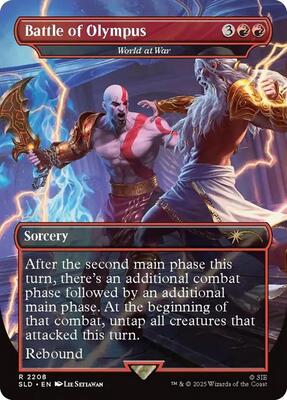 Battle of Olympus - World at War card from Secret Lair Drop Series