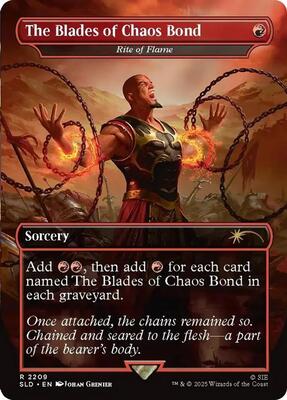 The Blades of Chaos Bond - Rite of Flame card from Secret Lair Drop Series