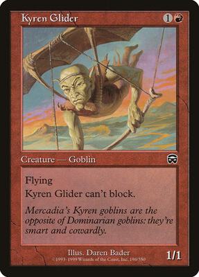 Kyren Glider card from Mercadian Masques
