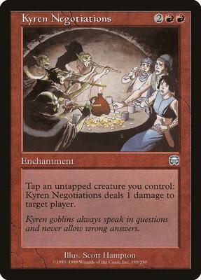 Kyren Negotiations card from Mercadian Masques
