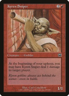 Kyren Sniper card from Mercadian Masques