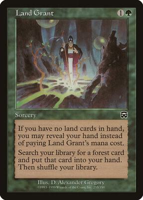 Land Grant card from Mercadian Masques