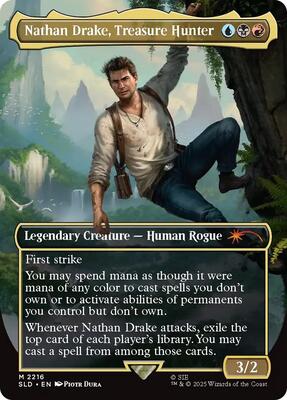 Nathan Drake, Treasure Hunter card from Secret Lair Drop Series