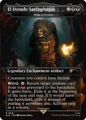 El Dorado Sarcophagus - Whip of Erebos card from Secret Lair Drop Series