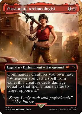 Passionate Archaeologist card from Secret Lair Drop Series
