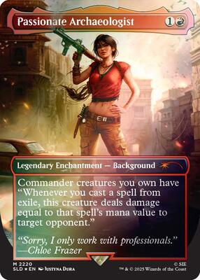 Passionate Archaeologist (Rainbow Foil) card from Secret Lair Drop Series
