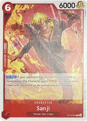 Sanji - ST10-004 card from Learn Together Deck Set