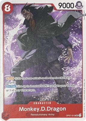 Monkey.D.Dragon - OP07-015 card from Learn Together Deck Set
