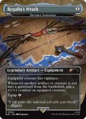 Regalla's Wrath - Tarrian's Soulcleaver card from Secret Lair Drop Series