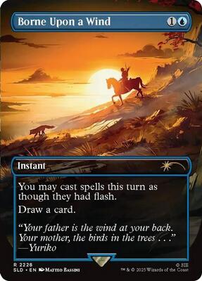 Borne Upon a Wind card from Secret Lair Drop Series