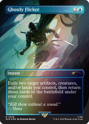 Ghostly Flicker (Rainbow Foil) card from Secret Lair Drop Series