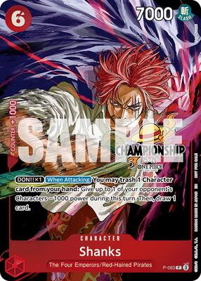 Shanks (CS 25-26 Event Pack Finalist Ver.) card from One Piece Promotion Cards
