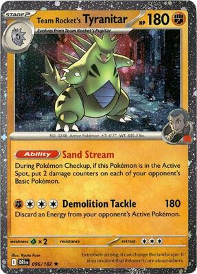 Team Rocket's Tyranitar - 096/182 (Cosmos Holo) card from Miscellaneous Cards & Products