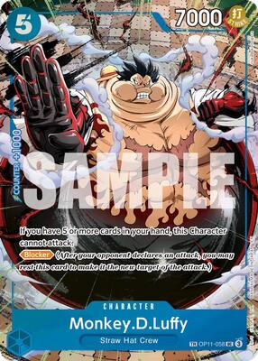 Monkey.D.Luffy - OP11-058 (TR) card from Carrying On His Will