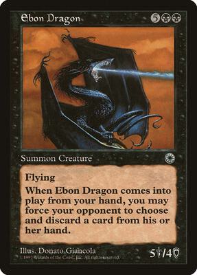 Ebon Dragon card from Portal