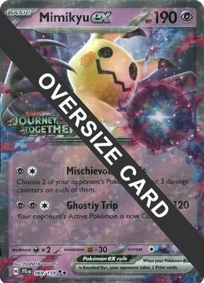 Mimikyu ex (Journey Together Stamped) card from Jumbo Cards