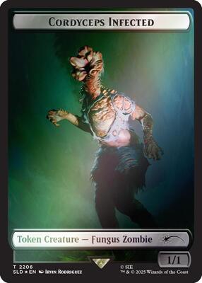 Cordyceps Infected Token (2206) (Rainbow Foil) card from Secret Lair Drop Series