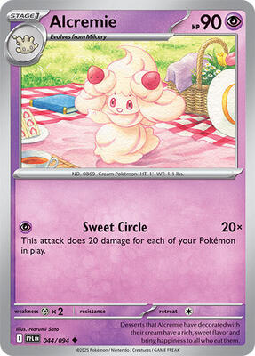 Alcremie card from ME02: Phantasmal Flames