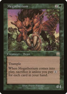 Megatherium card from Mercadian Masques