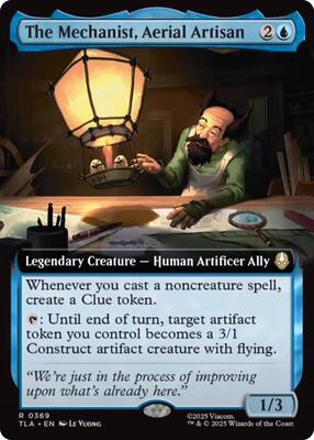 The Mechanist, Aerial Artisan (Extended Art) card from Avatar: The Last Airbender