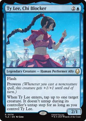 Ty Lee, Chi Blocker card from Avatar: The Last Airbender