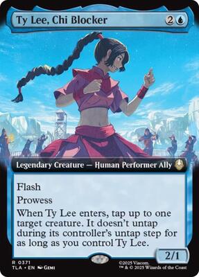 Ty Lee, Chi Blocker (Extended Art) card from Avatar: The Last Airbender