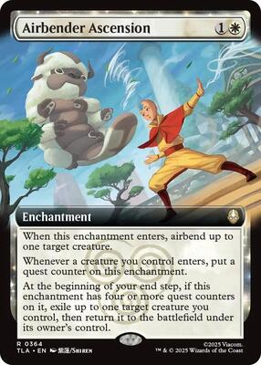 Airbender Ascension (Extended Art) card from Avatar: The Last Airbender