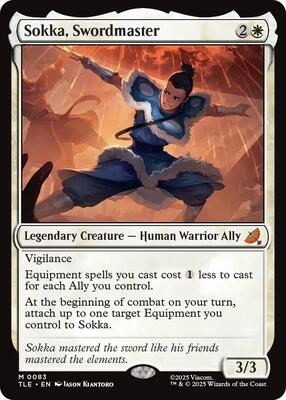 Sokka, Swordmaster card from Avatar: The Last Airbender: Eternal-Legal