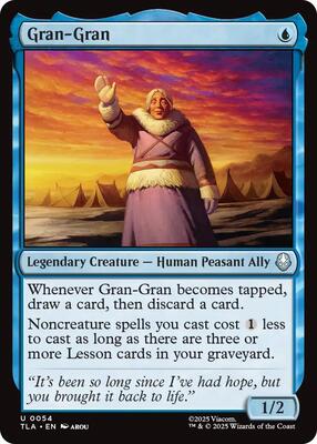 Gran-Gran card from Avatar: The Last Airbender