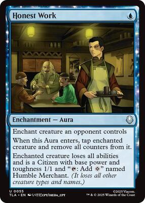 Honest Work card from Avatar: The Last Airbender