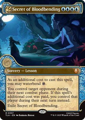 Secret of Bloodbending (Showcase) card from Avatar: The Last Airbender