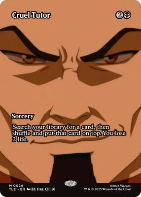 Cruel Tutor (Borderless) card from Avatar: The Last Airbender: Eternal-Legal