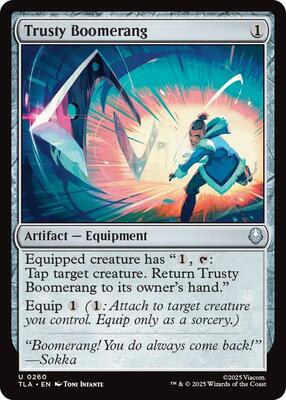 Trusty Boomerang card from Avatar: The Last Airbender