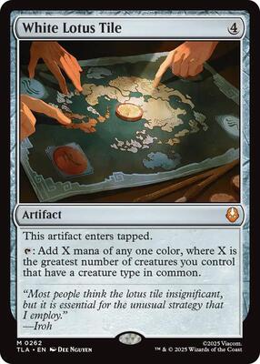 White Lotus Tile card from Avatar: The Last Airbender