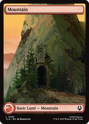 Mountain (0295) card from Avatar: The Last Airbender