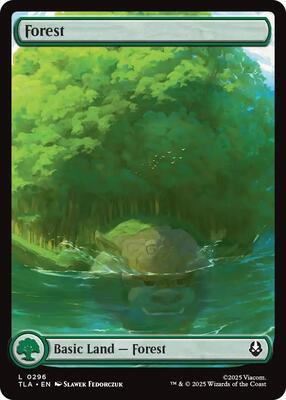 Forest (0296) card from Avatar: The Last Airbender