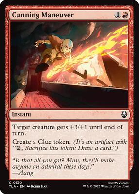 Cunning Maneuver card from Avatar: The Last Airbender