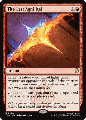 The Last Agni Kai card from Avatar: The Last Airbender