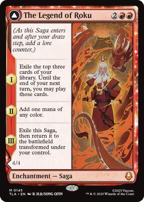 The Legend of Roku card from Avatar: The Last Airbender