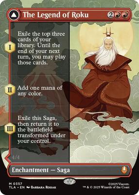 The Legend of Roku (Borderless) card from Avatar: The Last Airbender