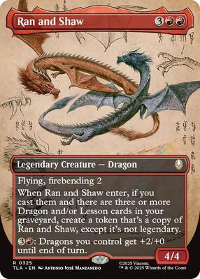 Ran and Shaw (Borderless) card from Avatar: The Last Airbender