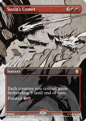Sozin's Comet (0309) (Borderless) card from Avatar: The Last Airbender